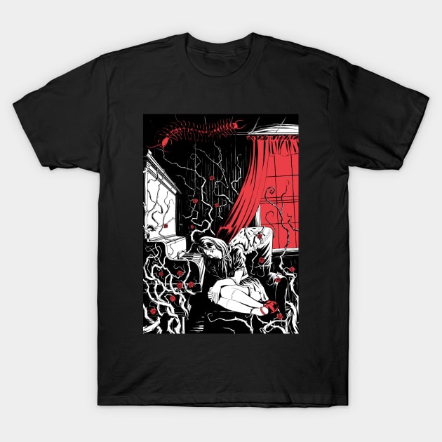 Fractured Fairytales (in red) T-Shirt by ProserPina